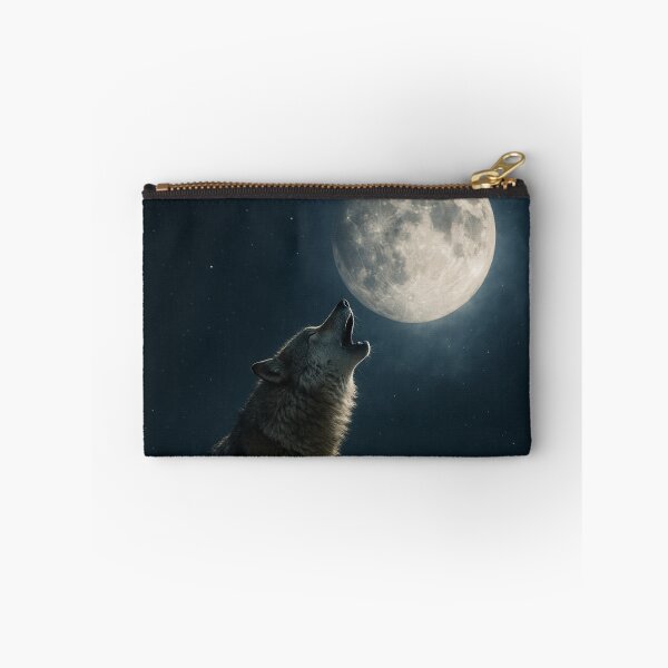 Item preview, Mystic Halloween Art – Howling Wolf at Full Moon designed and sold by SavageTeamArt.