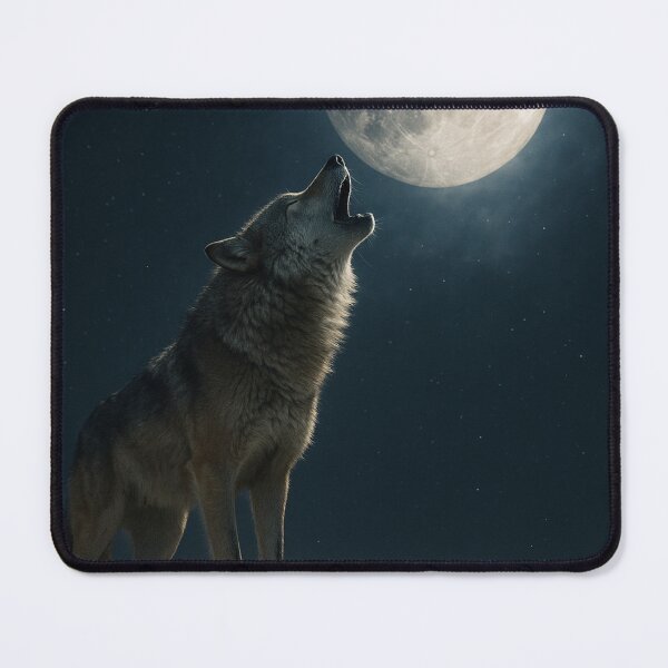 Item preview, Mystic Halloween Art – Howling Wolf at Full Moon designed and sold by SavageTeamArt.