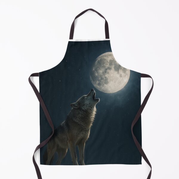 Item preview, Mystic Halloween Art – Howling Wolf at Full Moon designed and sold by SavageTeamArt.