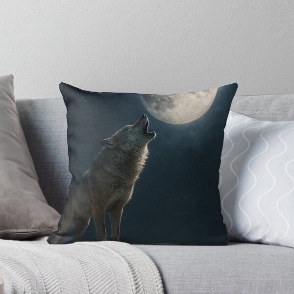 Item preview, Mystic Halloween Art – Howling Wolf at Full Moon designed and sold by SavageTeamArt.