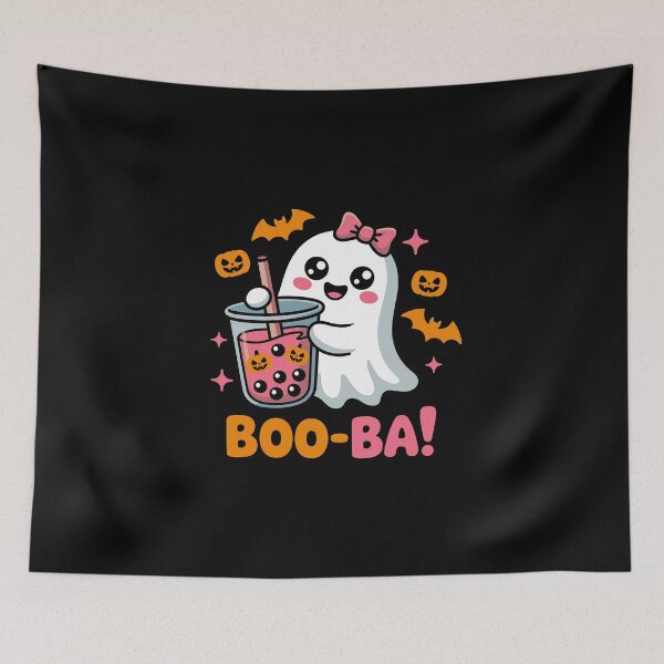 Item preview, Boo-ba Ghost Halloween Boba designed and sold by jkrphoto.