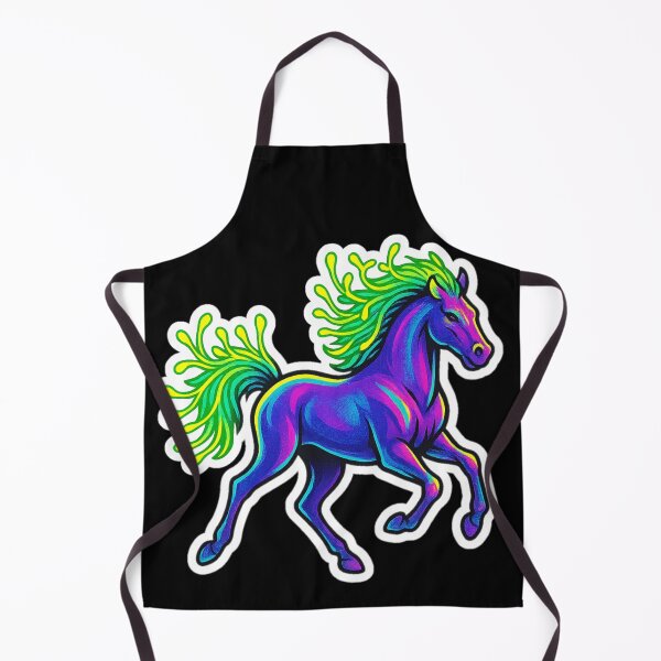 Item preview, Neon Microgreen Horse – Psychedelic Animal Art | Microgreen Animals designed and sold by JacobKAurumhead.