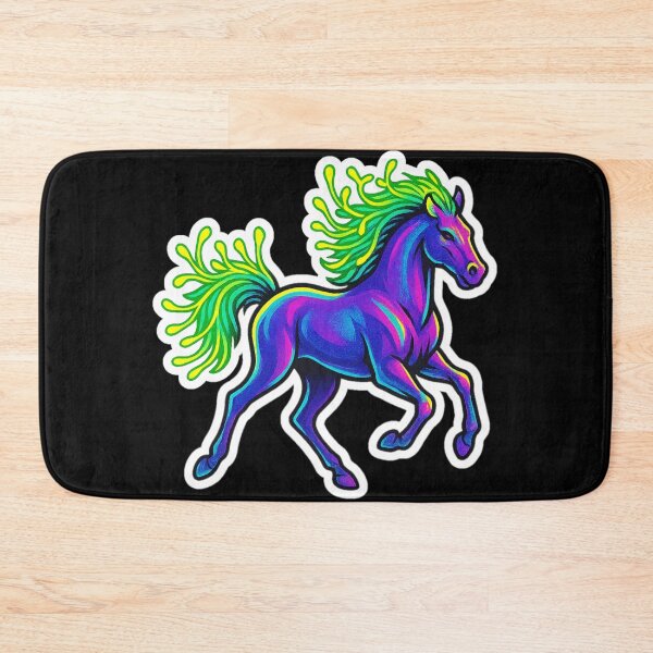 Item preview, Neon Microgreen Horse – Psychedelic Animal Art | Microgreen Animals designed and sold by JacobKAurumhead.