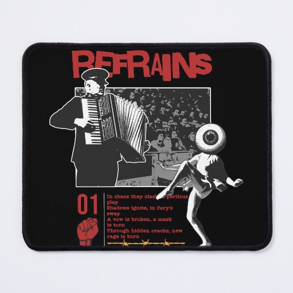 Item preview, Refrains Retro Music Art Design designed and sold by cybersilverhand.