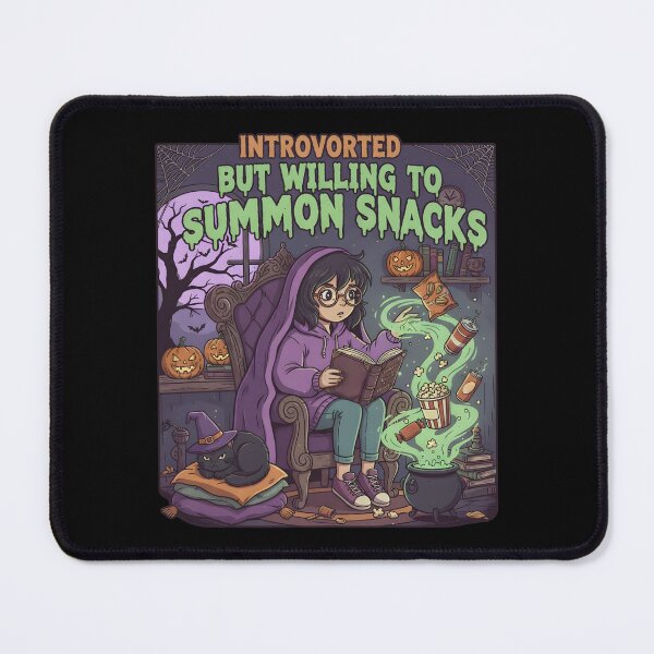Item preview, Introverted but Willing to Summon Snacks | Funny Witch Girl Halloween Design designed and sold by DailyVibesMerch.