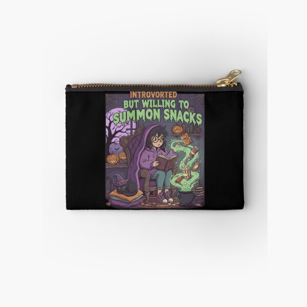 Item preview, Introverted but Willing to Summon Snacks | Funny Witch Girl Halloween Design designed and sold by DailyVibesMerch.