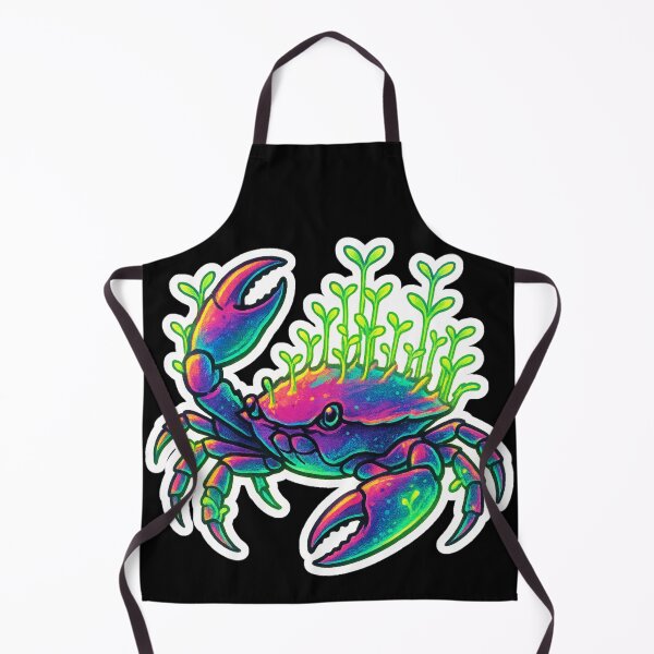 Item preview, Neon Microgreen Crab – Psychedelic Animal Art | Microgreen Animals designed and sold by JacobKAurumhead.