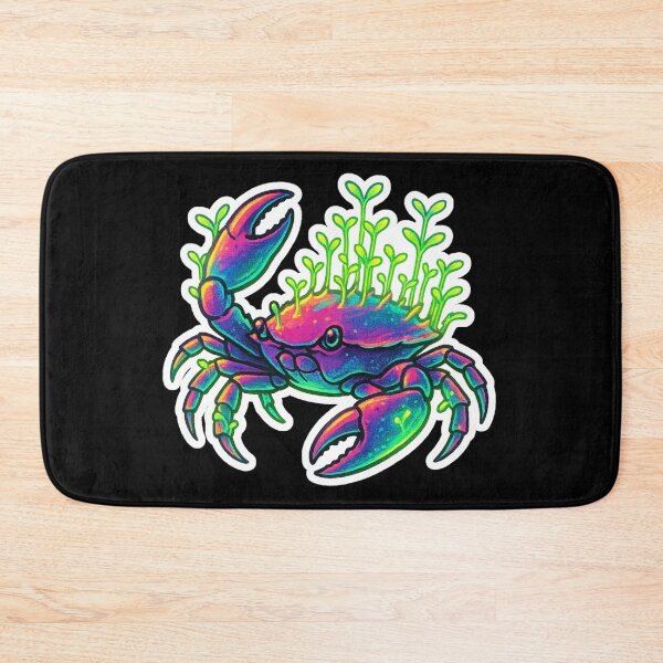 Item preview, Neon Microgreen Crab – Psychedelic Animal Art | Microgreen Animals designed and sold by JacobKAurumhead.