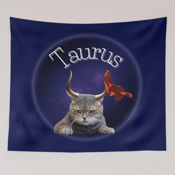 Item preview, Taurus - Zodiac Cat with Horns and Character | Cat Astrology  designed and sold by Ivy-Triggs.