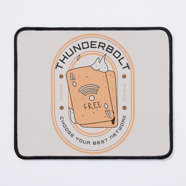 Item preview, THUNDERBOLT CONNECTED – Bold Tech Typography Design for Wi-Fi Lovers & Digital Nomads designed and sold by The Design KAD.