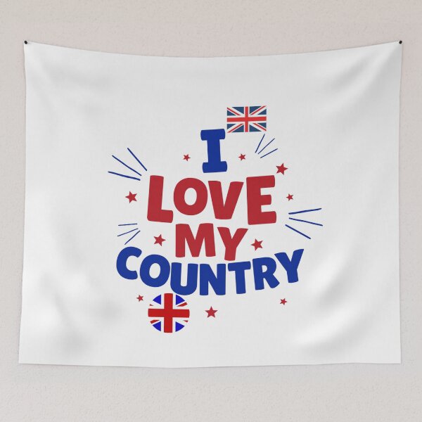 Item preview, I Love My Country – British Patriotic Vintage Design designed and sold by Boski22.