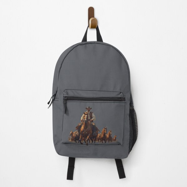 Item preview, Wild West Cowboy Rider – Rustic Western Horseback Scene with Mountains by NegarTv Designs designed and sold by NegarTv Designs.