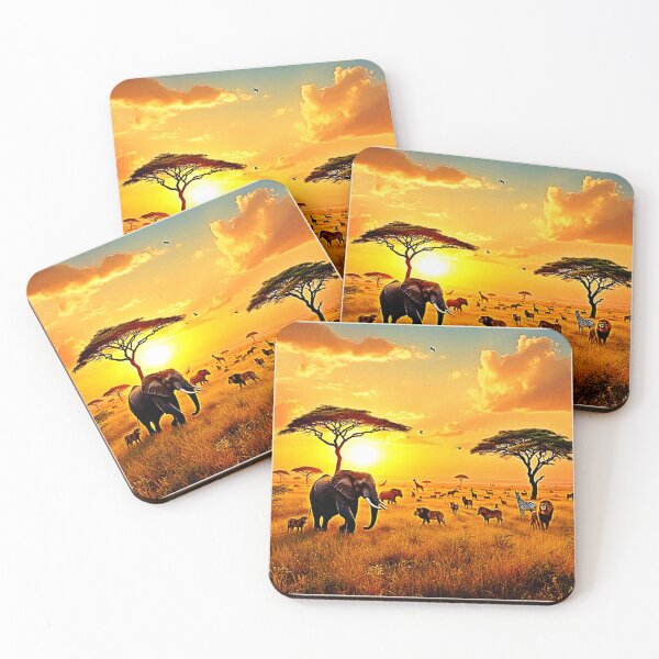 Item preview,  African Sunset Safari Majesty Design designed and sold by Health And Fitness Posts e-Store.