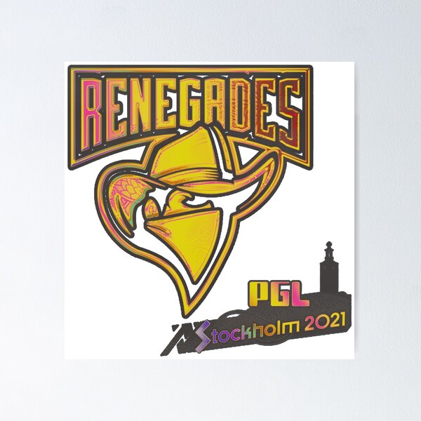 Item preview, Sticker Renegades (Holo) Stockholm 2021 CS2 designed and sold by WhereIsTheArt.