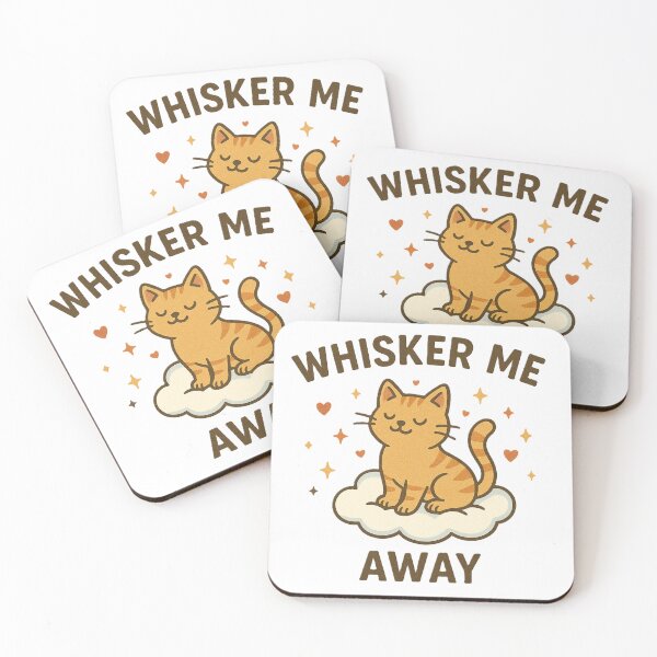 Item preview, WHISKER ME AWAY designed and sold by TheJoyfulPen.