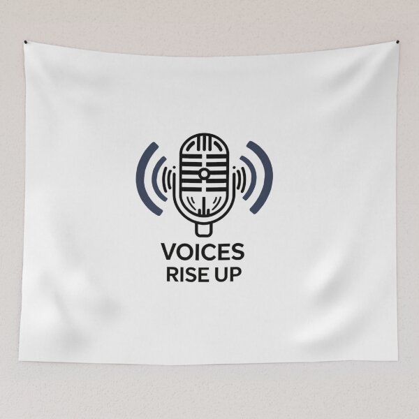 Item preview, Voices Rise Up – Retro Microphone Protest Design designed and sold by Boski22.