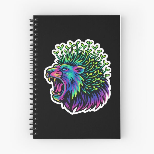 Item preview, Neon Microgreen Lion – Psychedelic Animal Art | Microgreen Animals designed and sold by JacobKAurumhead.