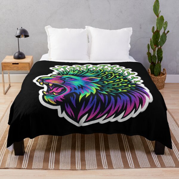 Item preview, Neon Microgreen Lion – Psychedelic Animal Art | Microgreen Animals designed and sold by JacobKAurumhead.
