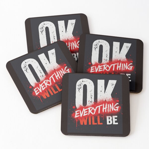 Item preview, Everything Will Be OK – Grunge Motivational Vintage Design designed and sold by Boski22.