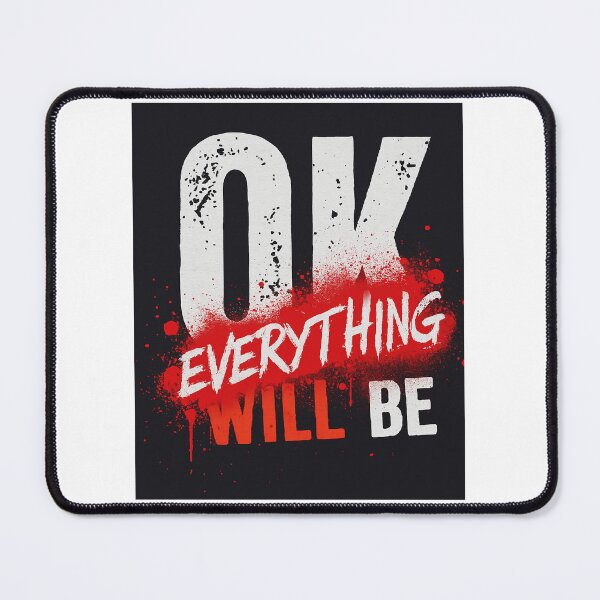 Item preview, Everything Will Be OK – Grunge Motivational Vintage Design designed and sold by Boski22.