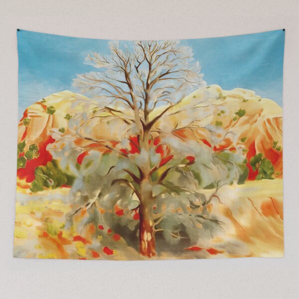 Item preview, Dead Tree With Pink Hill By Georgia O'keeffe designed and sold by LOIKAMT.