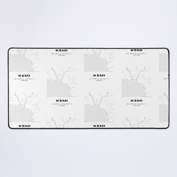 Item preview, Minimalist Kemi Finland Map | Modern Black and White City Print designed and sold by RM-Journey.