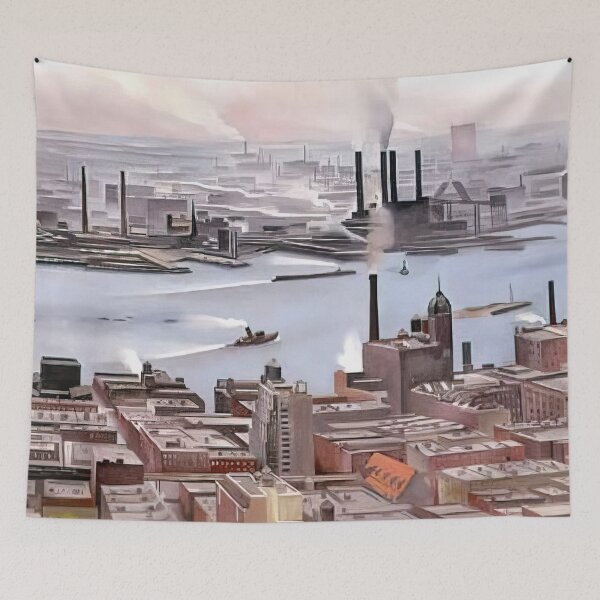 Item preview, East River From The Thirtieth Story Of The Shelton Hotel By Georgia O'keeffe designed and sold by LOIKAMT.