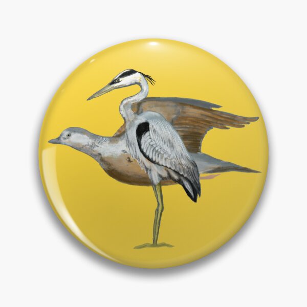 Item preview, A heron and an oriental turtle dove designed and sold by greenPQBstudio.