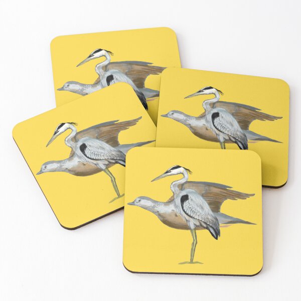 Item preview, A heron and an oriental turtle dove designed and sold by greenPQBstudio.
