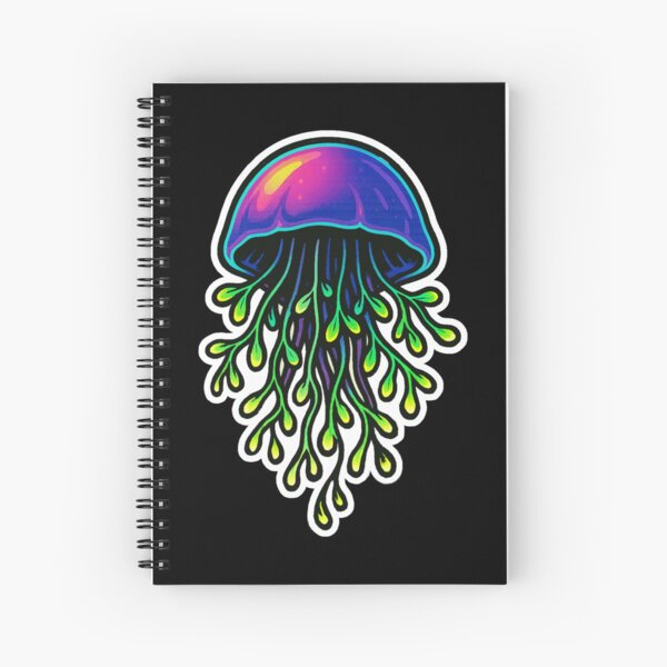 Item preview, Neon Microgreen Jellyfish – Psychedelic Animal Art | Microgreen Animals designed and sold by JacobKAurumhead.