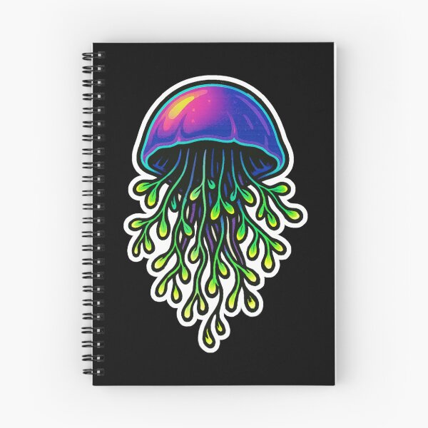 Item preview, Neon Microgreen Jellyfish – Psychedelic Animal Art | Microgreen Animals designed and sold by JacobKAurumhead.
