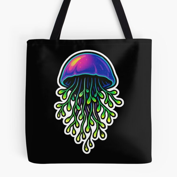Item preview, Neon Microgreen Jellyfish – Psychedelic Animal Art | Microgreen Animals designed and sold by JacobKAurumhead.