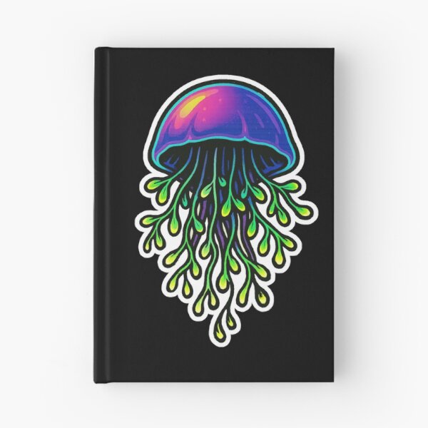 Item preview, Neon Microgreen Jellyfish – Psychedelic Animal Art | Microgreen Animals designed and sold by JacobKAurumhead.
