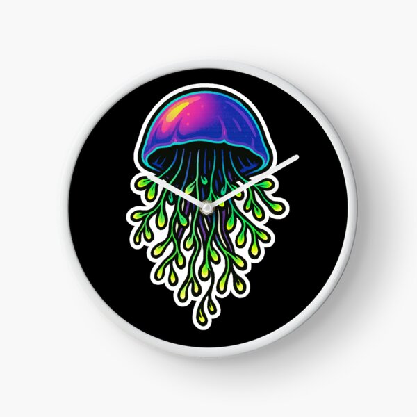 Item preview, Neon Microgreen Jellyfish – Psychedelic Animal Art | Microgreen Animals designed and sold by JacobKAurumhead.