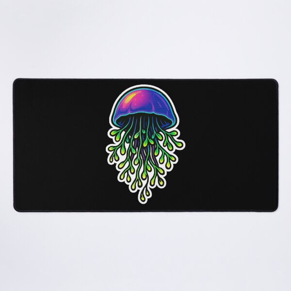 Item preview, Neon Microgreen Jellyfish – Psychedelic Animal Art | Microgreen Animals designed and sold by JacobKAurumhead.
