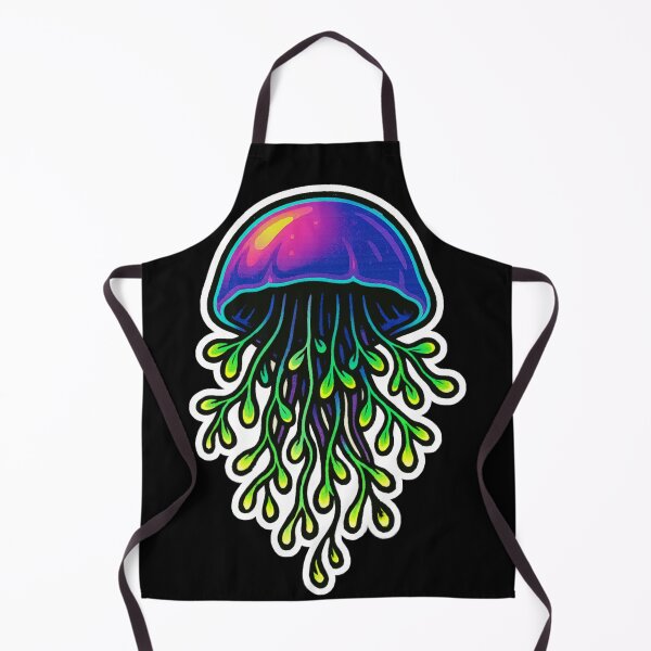 Item preview, Neon Microgreen Jellyfish – Psychedelic Animal Art | Microgreen Animals designed and sold by JacobKAurumhead.