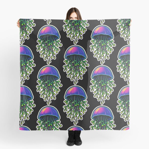 Item preview, Neon Microgreen Jellyfish – Psychedelic Animal Art | Microgreen Animals designed and sold by JacobKAurumhead.