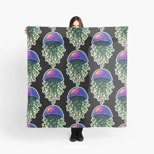 Item preview, Neon Microgreen Jellyfish – Psychedelic Animal Art | Microgreen Animals designed and sold by JacobKAurumhead.