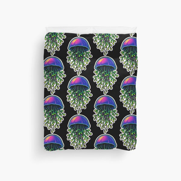 Item preview, Neon Microgreen Jellyfish – Psychedelic Animal Art | Microgreen Animals designed and sold by JacobKAurumhead.