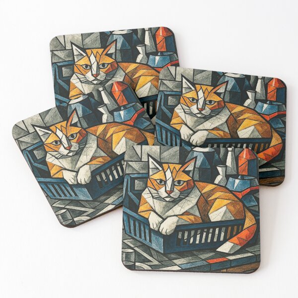 Item preview, Cubist Cat designed and sold by jonloomes.