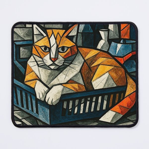Item preview, Cubist Cat designed and sold by jonloomes.