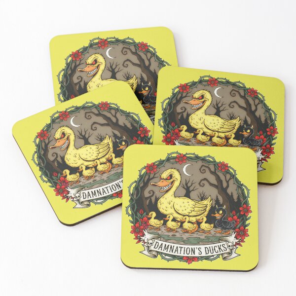 Item preview, Damnation's Family Dark Retro Ducks designed and sold by CoffinsArt.