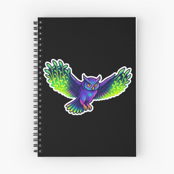 Item preview, Neon Microgreen Owl – Psychedelic Animal Art | Microgreen Animals designed and sold by JacobKAurumhead.