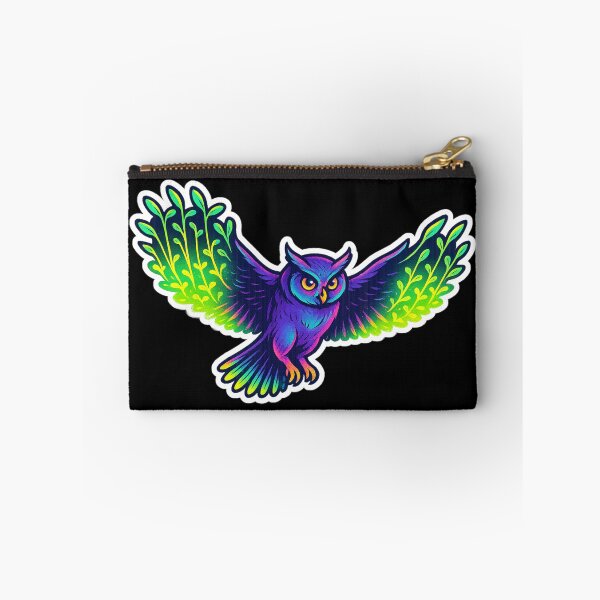 Item preview, Neon Microgreen Owl – Psychedelic Animal Art | Microgreen Animals designed and sold by JacobKAurumhead.