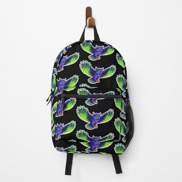 Item preview, Neon Microgreen Owl – Psychedelic Animal Art | Microgreen Animals designed and sold by JacobKAurumhead.