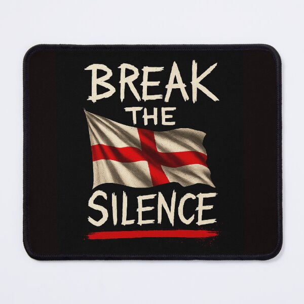 Item preview, Break the Silence – St George’s Cross Vintage Protest Art designed and sold by Boski22.