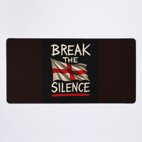 Item preview, Break the Silence – St George’s Cross Vintage Protest Art designed and sold by Boski22.