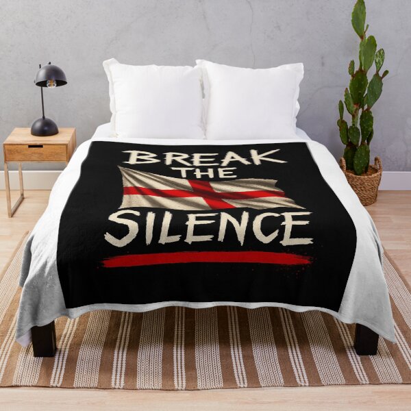 Item preview, Break the Silence – St George’s Cross Vintage Protest Art designed and sold by Boski22.