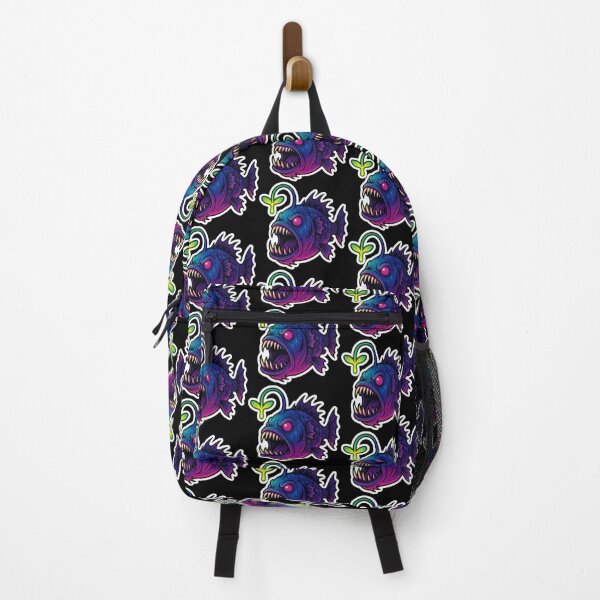 Item preview, Neon Microgreen Anglerfish – Psychedelic Animal Art | Microgreen Animals designed and sold by JacobKAurumhead.
