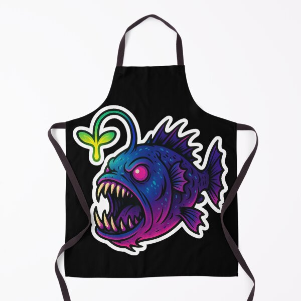 Item preview, Neon Microgreen Anglerfish – Psychedelic Animal Art | Microgreen Animals designed and sold by JacobKAurumhead.